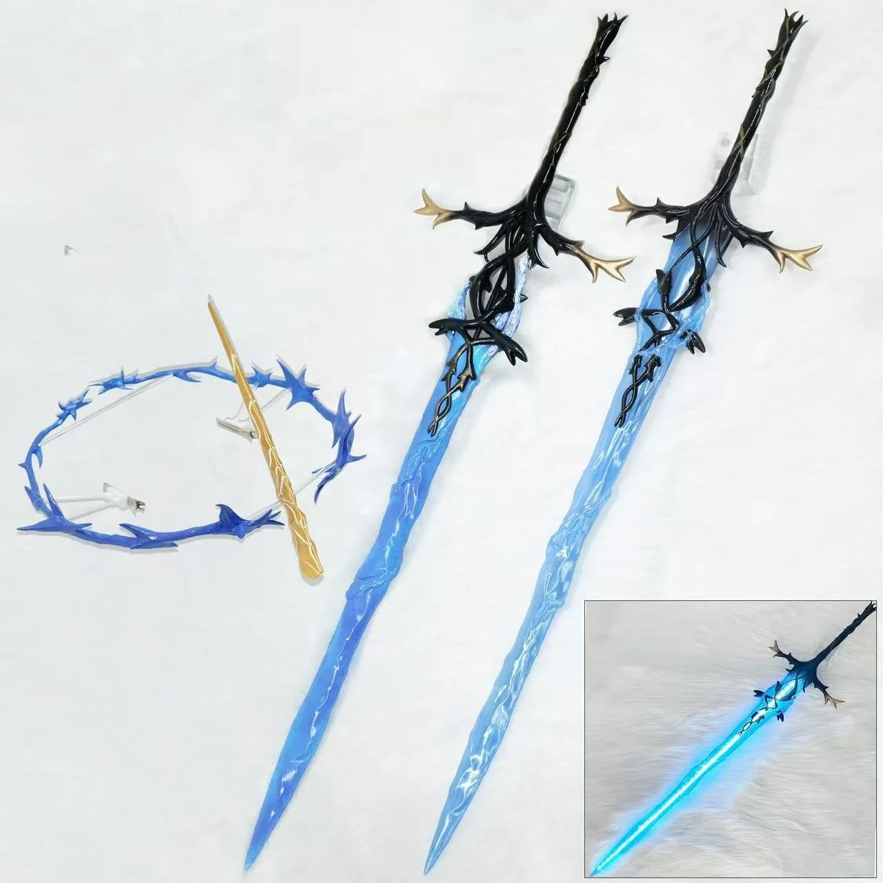 Cartethyia Cos Luminous Sword Weapons 3D Printing Prop Game Wuthering Waaves Cosplay Prop Halloween Christmas Party Accessories