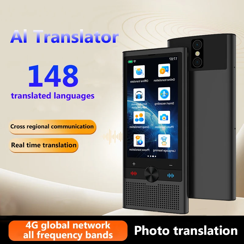 

Languages Translator Device Languages Real-time Photo Translation Portable Smart Translator 148 Online 4G WIFI Smart Translate