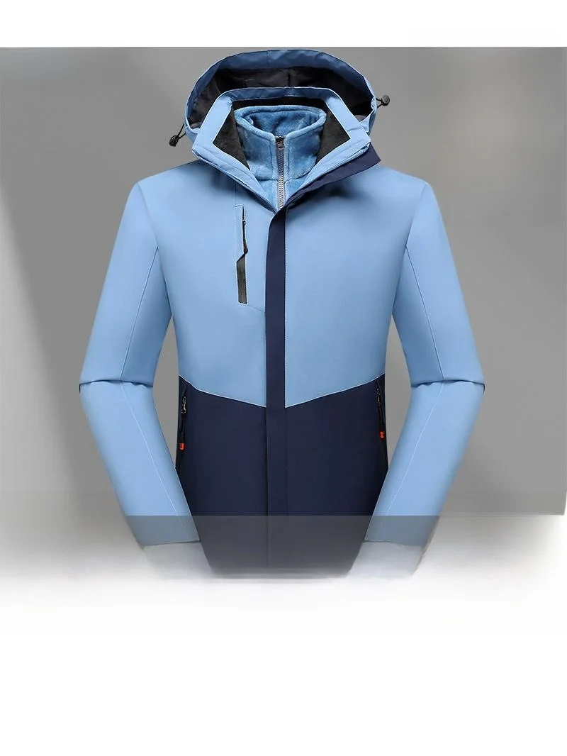 

Куртка-трансформер 3-в-1: осенне-зимняя, ветрозащитная, теплая, из полиэфирного волокна, с вышитым логотипом