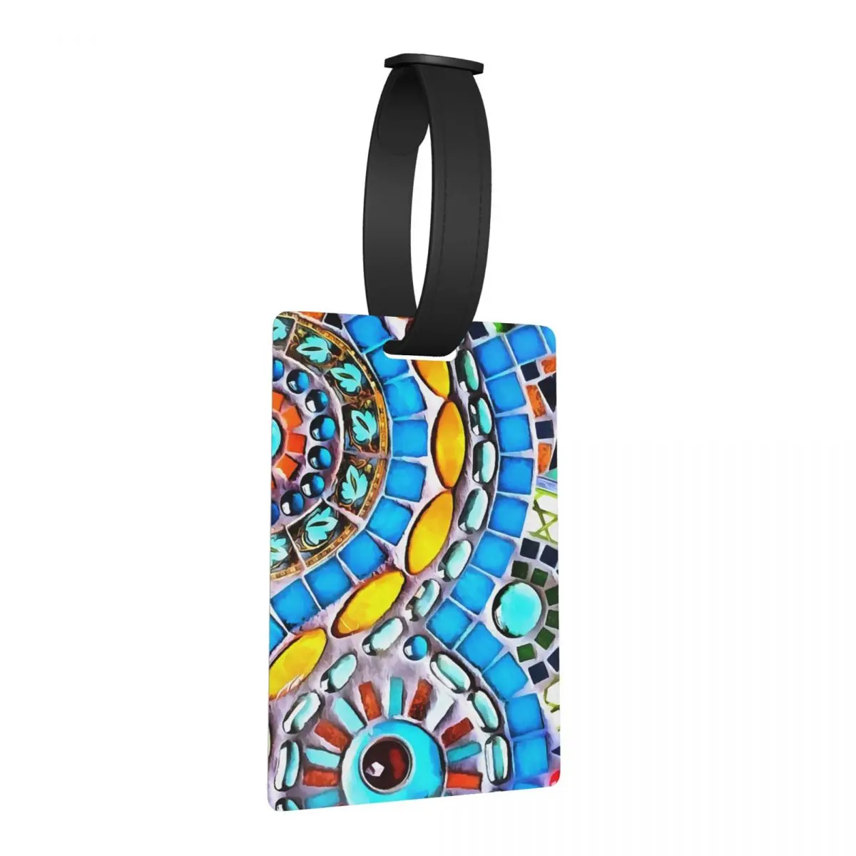 

Gaudi Barselona Mosaic Luggage Tags Suitcase Accessories Travel Baggage Boarding Tag Label Holder ID Name Address