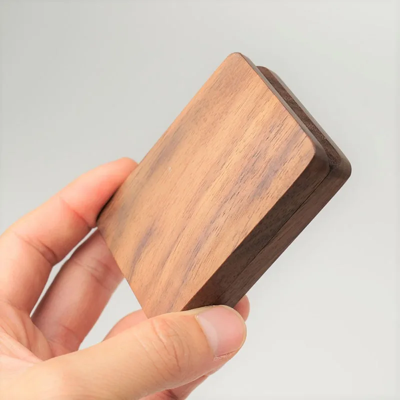 Solid Wood Rings Box Rotating Display Ring Boxes Creative Wedding Ring Organizer Showcase Box Portable Jewelry Storage Boxes
