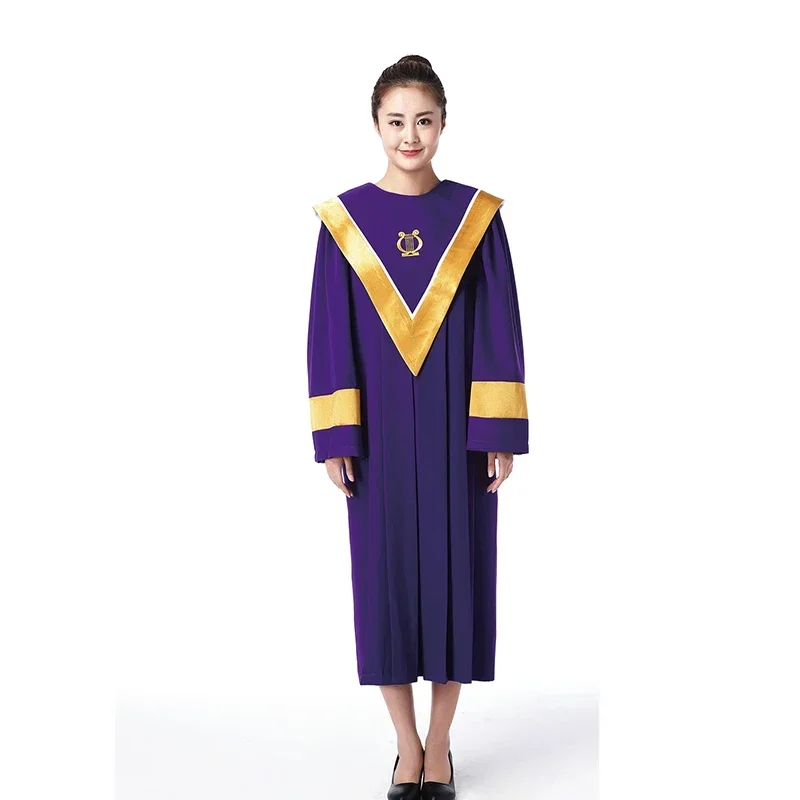 Choir Dresses Christian Church Hymn Poem Robe of Holy Garment Disfrases Para Iglesia Coro Della Chiesa Choir Robes