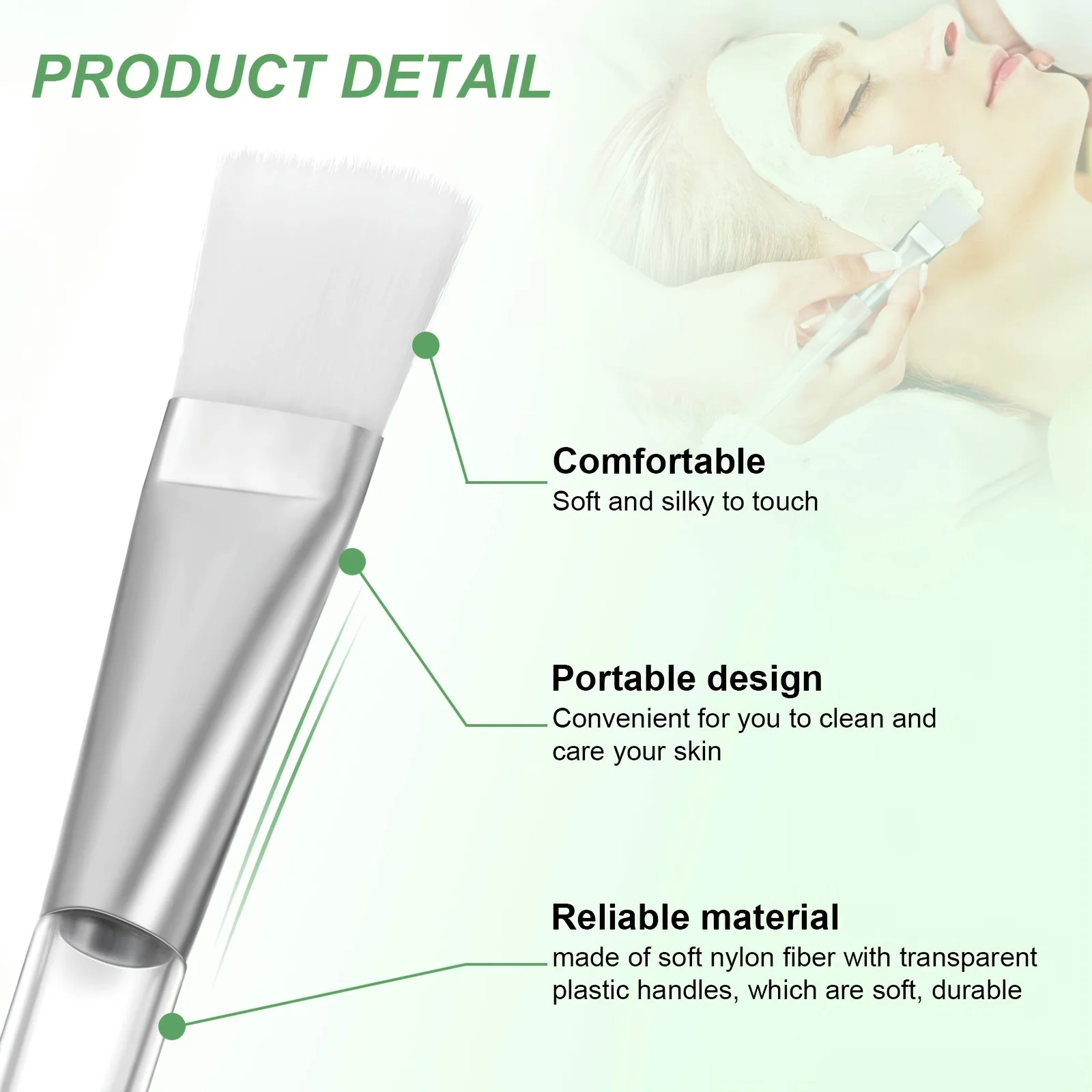 50pcs/10pcs Facial Mask Brushes - Professional Makeup & Skincare Applicators for Face Masks, Body Butter, Creams, Salon, Spa
