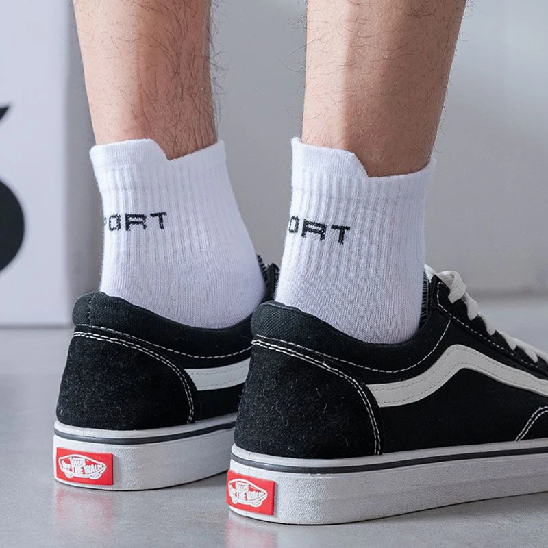 10/20Pairs Hohe Qualität männer Socken Casual Atmungsaktive Baumwolle Mann Laufen Sport Socken Frühling Herbst Männlichen Sox geschenke Plus Größe 38-45 – Detail 9