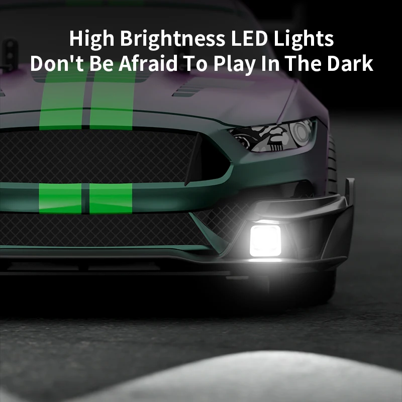 1:14 GTR 2.4G Half-Scale High-Speed Four-Wheel Drive Drift Car Light Switching Speed 40 Km/H Remote Control Car Children's Toy