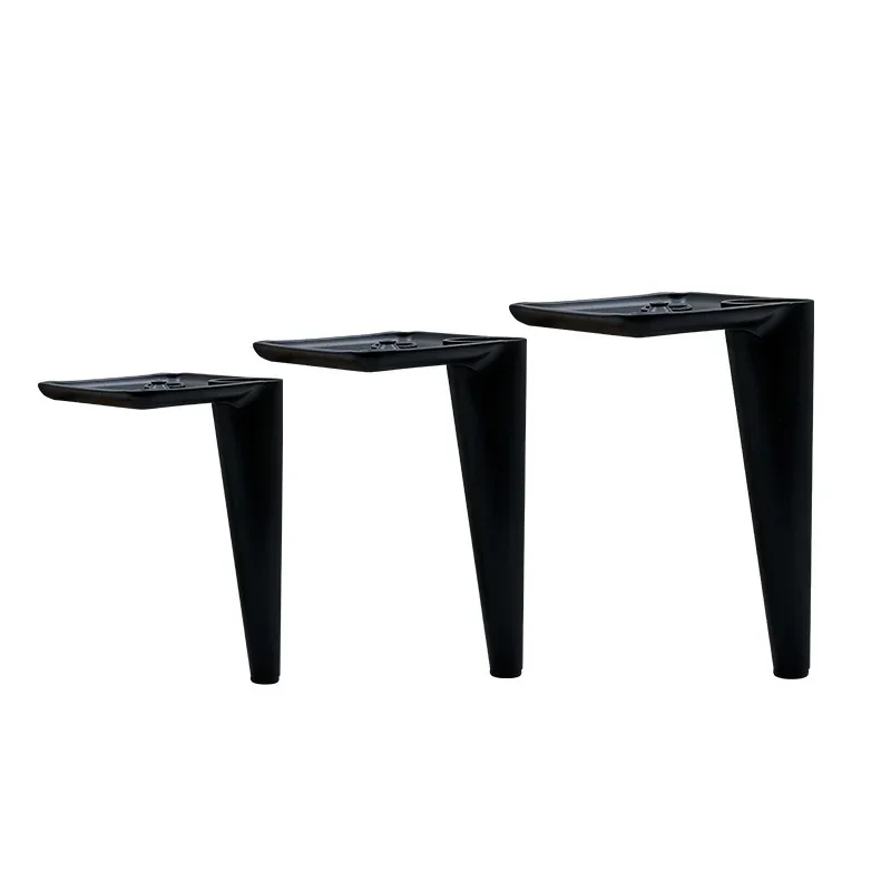 13cm 15cm Stylish black cone furniture legs rubber pad cabinet feet chair foot for Table Sofa Bed Non slip Support Hardware