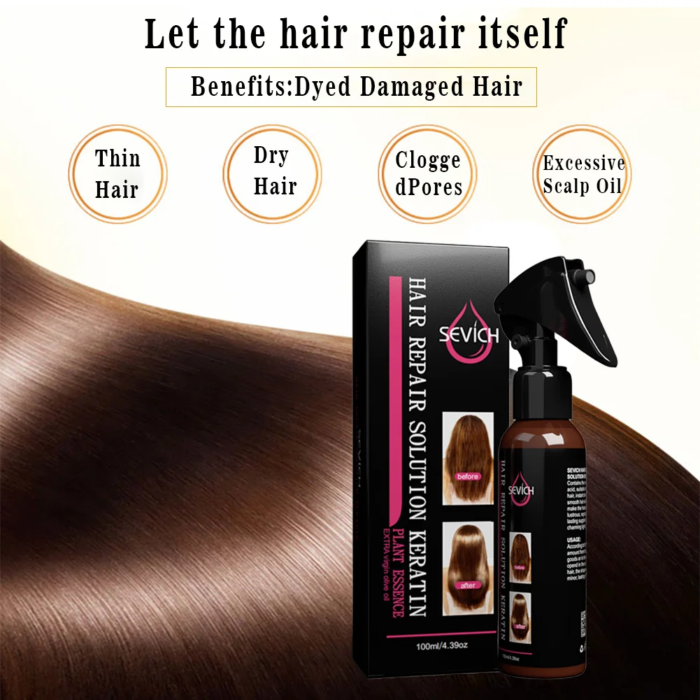 Sevich 100ml Hair Repair Spray Repairs damage restore soft hair for all hair types keratin Hair & Scalp Treatment