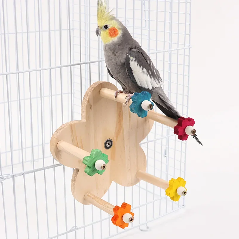 Parrot Wheel Toy Rotating Ladder Parrot Running Wheel Parrot Decompression Toy Relaxing Toy Rotating Swing Self Hi