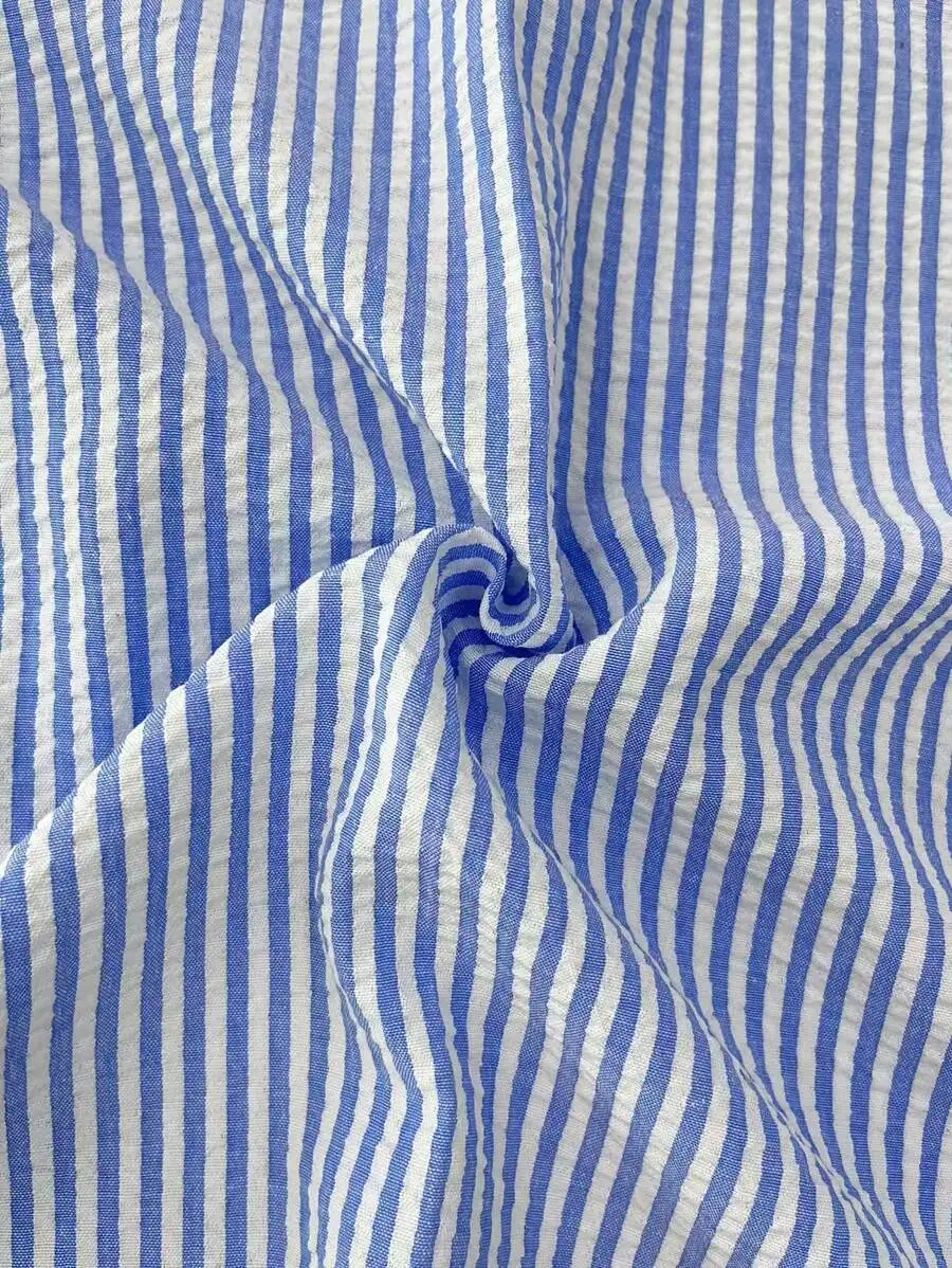 Herren Langarm-Streifenhemd mit Lockerem Schnitt Stilvolle Bequeme Freizeitkleidung für Alle Jahreszeiten Ideal für Outdoor-Aktivitäten – Detail 7