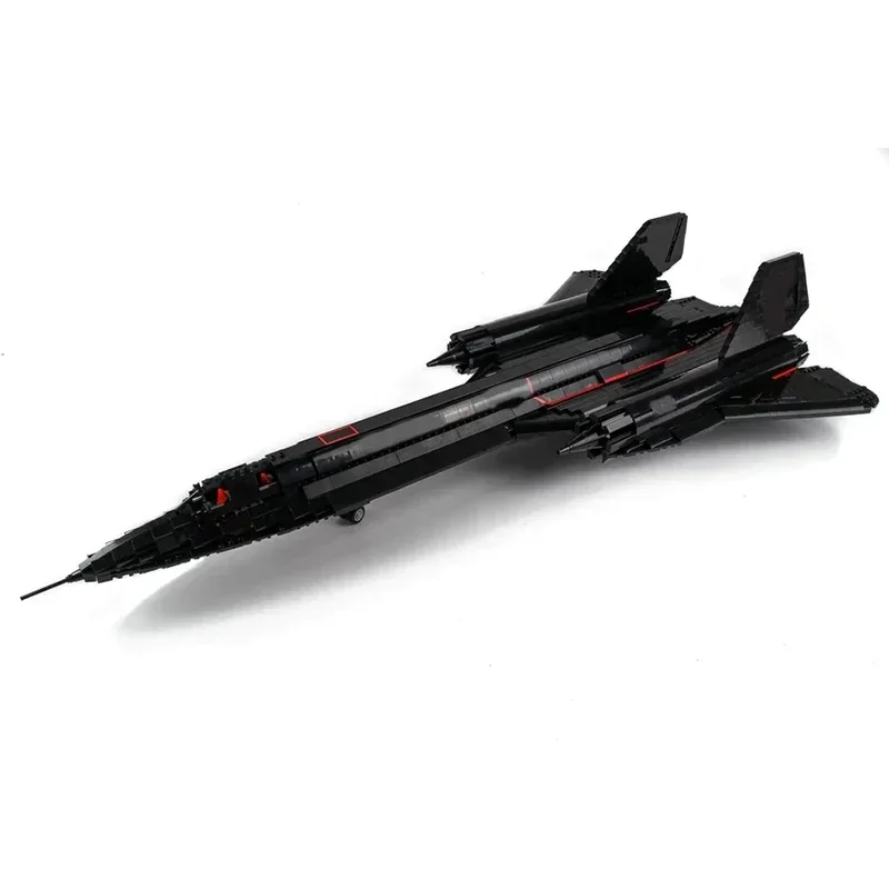 Military Model Moc Building Bricks SR-71 Blackbird Aircraft Technology Modular Blocks Gifts Christmas Toys DIY Sets Assembly