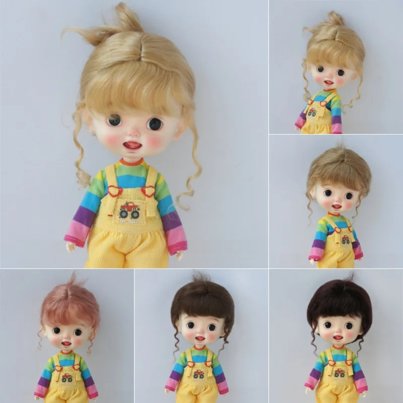 

JD160 1/12 1/8 1/3 1/4 1/6 Классические парики из мохера BJD OB11 YOSD MSD SD DOD Blythes Nobel Lady updo Кукольные волосы
