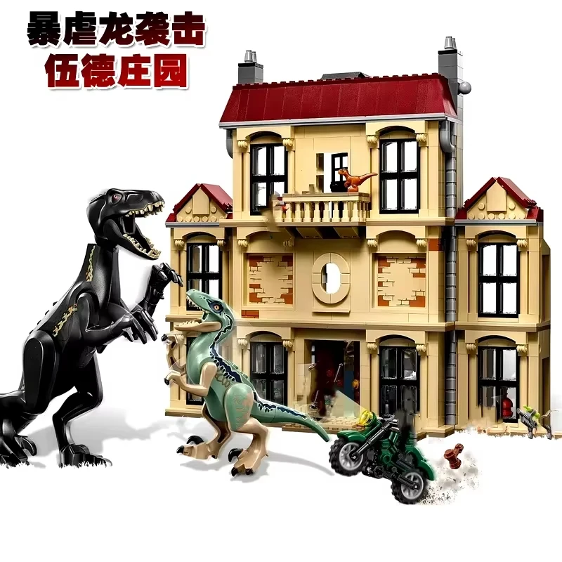 Compatibele sets van derden Dinosaur World Park Series bouwstenen 76961 Tyrannosaurus Rex Allosaurus Attack Toys