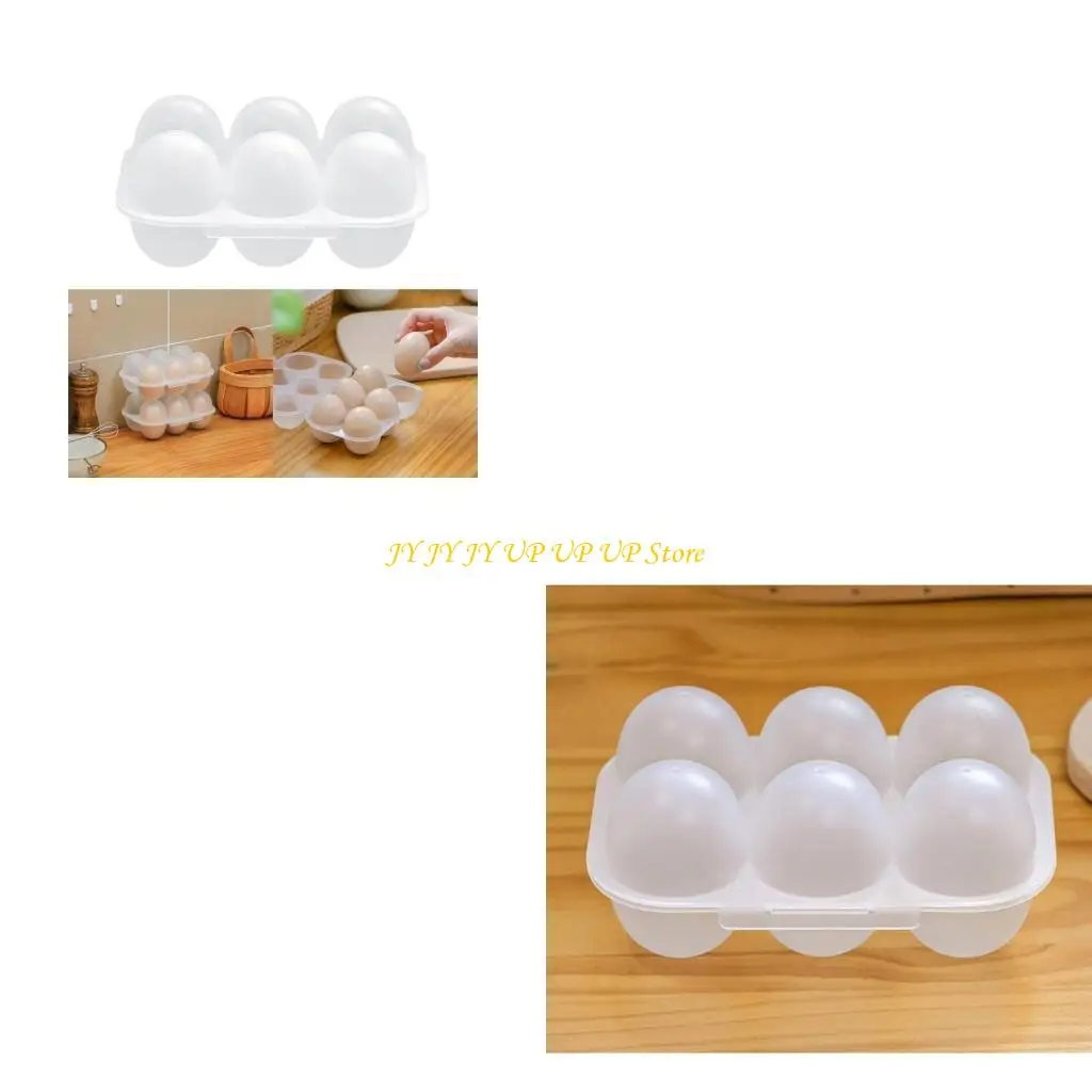 

Портативные яичные яичные яичные яички 6 сетки яиц держатель контейнер на открытом воздухе яйца яйца держатель держатель для