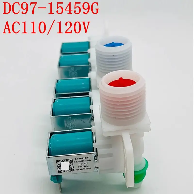 

Electric Water Inlet Solenoid Valve DC97-15459G For Samsung Drum Washing Machine AC110/120V C-394/21B13 Five-head Washer Parts