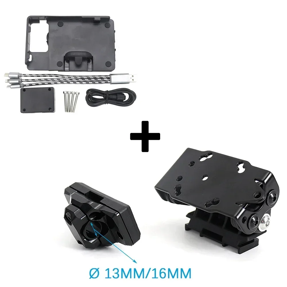 New Mobile Phone USB Navigation Bracket USB Charging Mount support For Kawasaki Versys 650 2022 2023 Versys650 VERSYS650