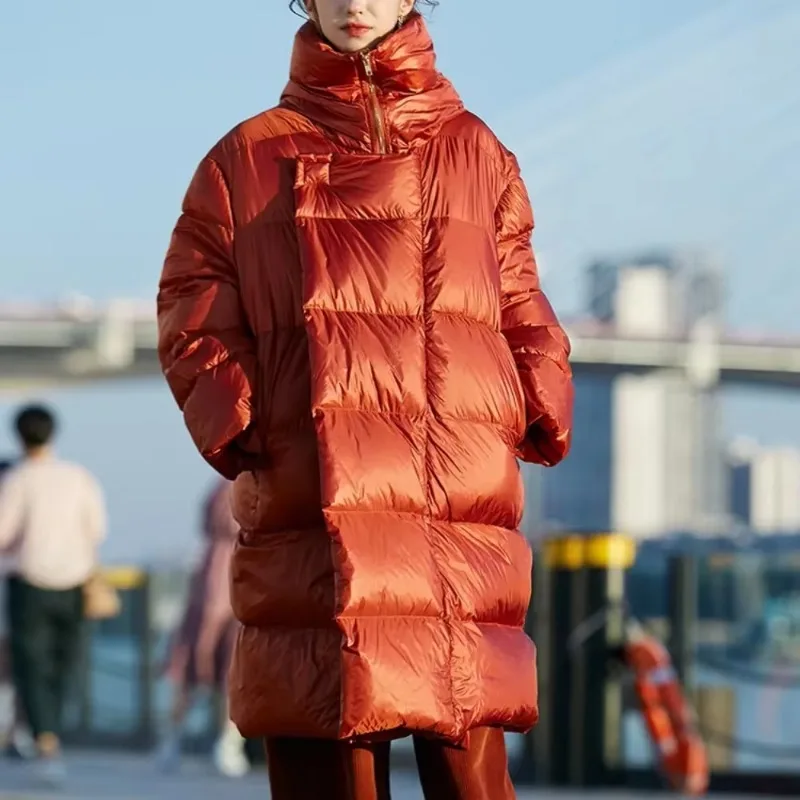 Winter High-end Down Coat 90% White Goose Down Jacket for Women