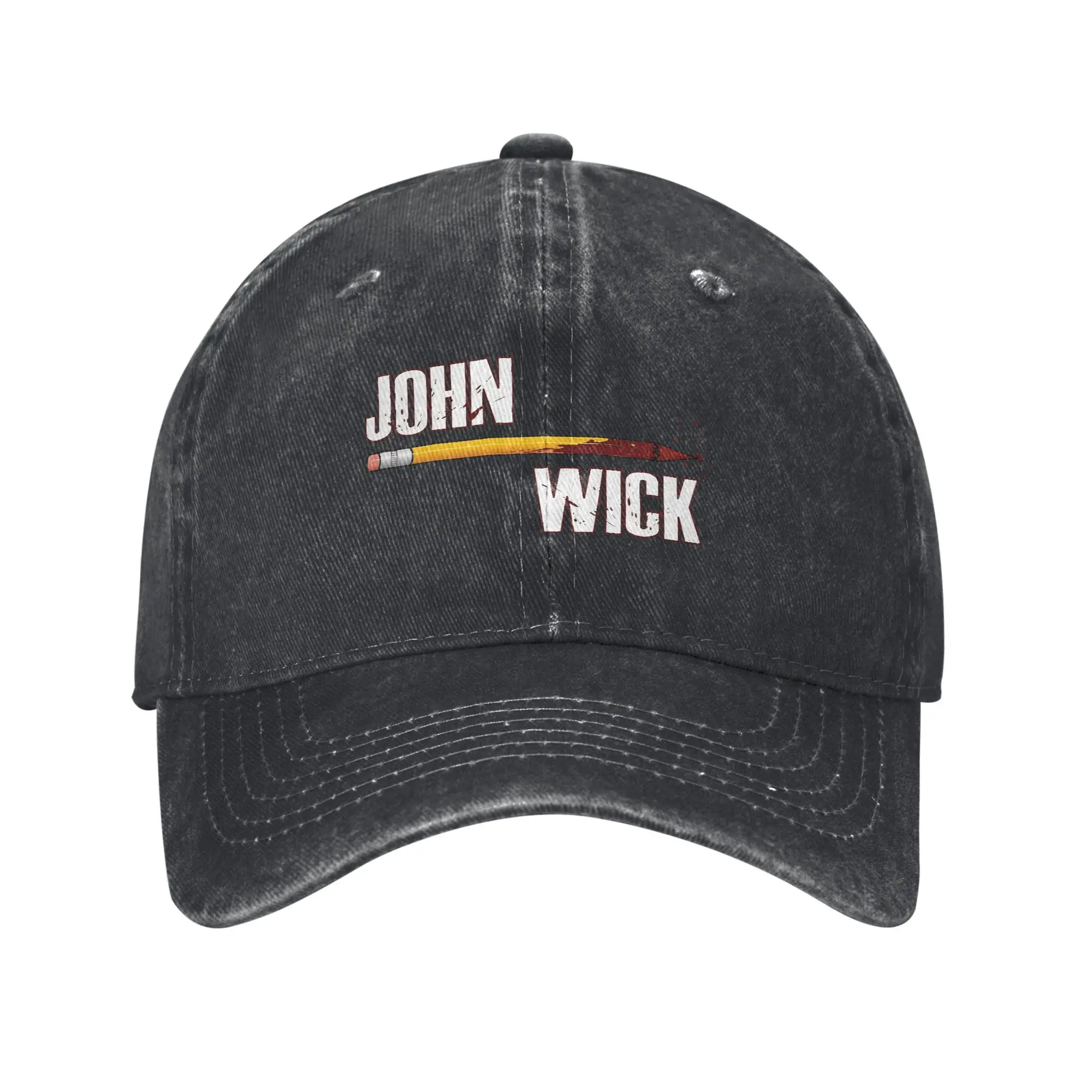 

Movie John Wick Pencil Sun Baseball Cap Men Women Print Trucker Hat Summer Fitted Retro Tennis Skate Hot Sale Snapback Cap