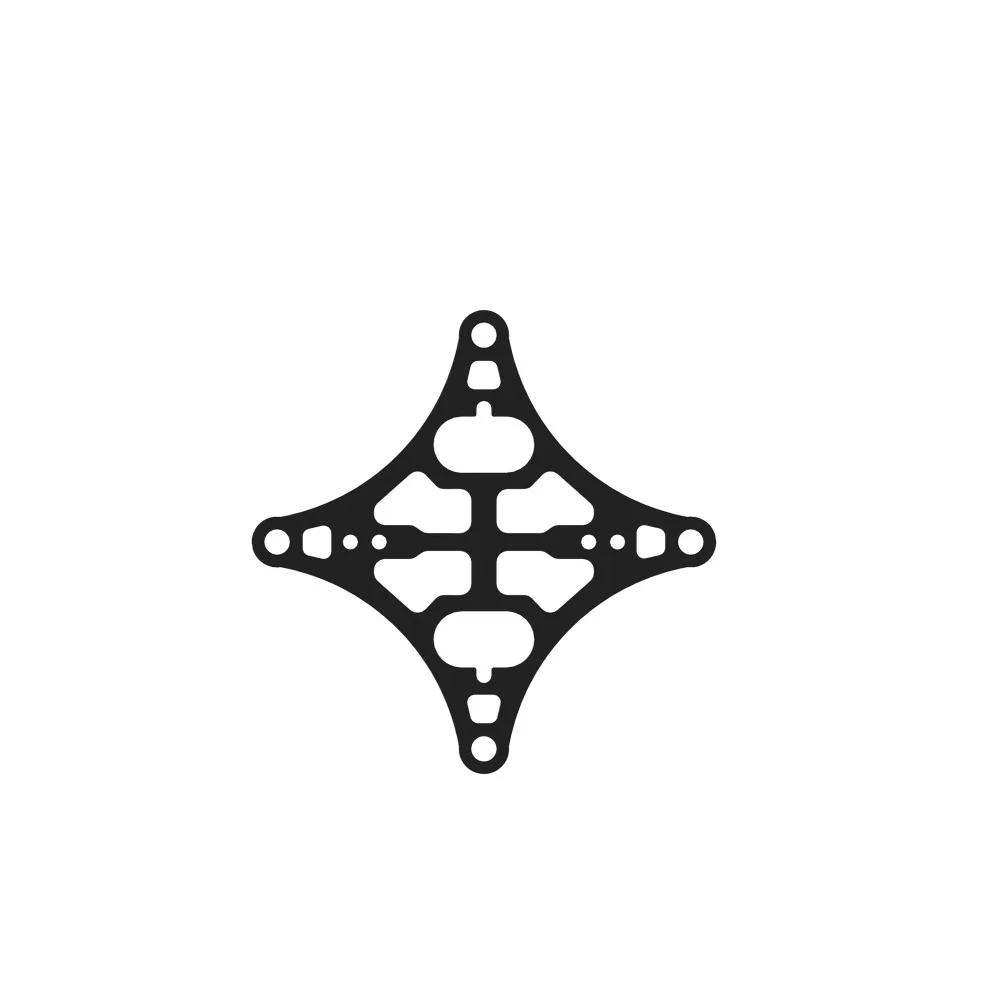 FLYWOO FlyLens 75/85 Kit de accesorios de marco - Soporte VTX, placa inferior de fibra de carbono (para drones de estilo libre O4/O3 y FPV)