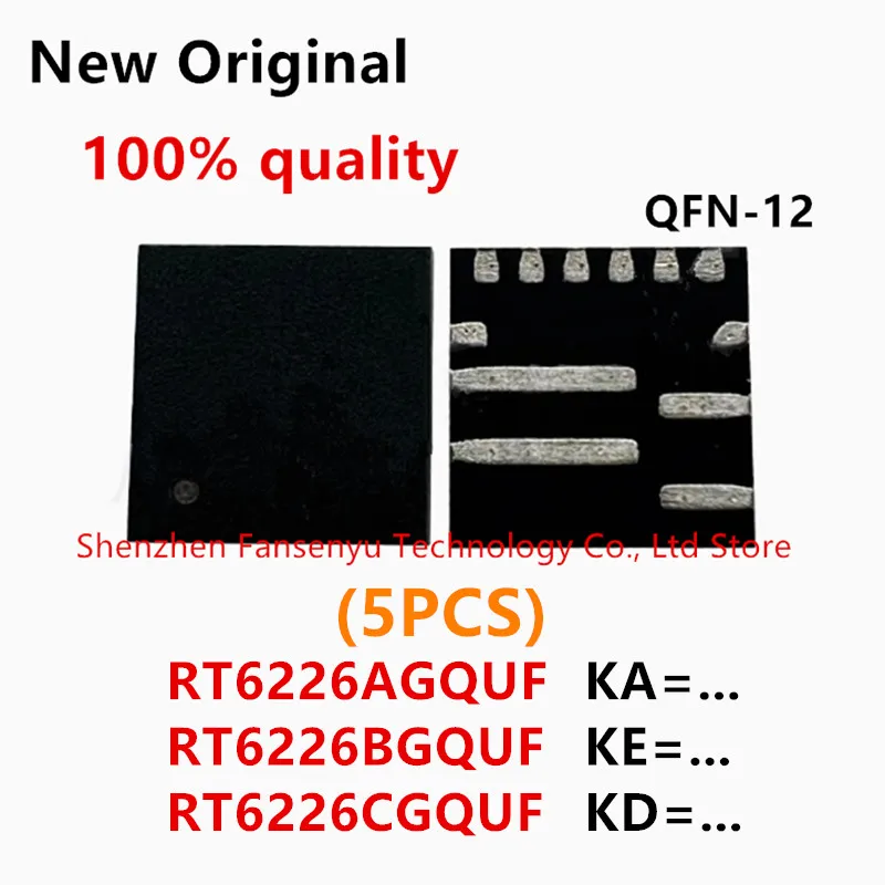 

(5piece)100% New RT6226 RT6226A RT6226AGQUF KA= RT6226B RT6226BGQUF KE= RT6226C RT6226CGQUF KD= QFN-12 Chipset