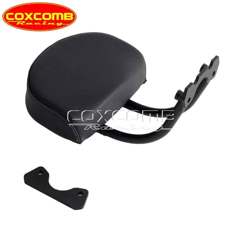 Motorcycle Black Passenger Sissy Bar Backrest Rear Pad Support Short Holder Pad For Harley Sportster S 1250 S RH1250S 2021-2024