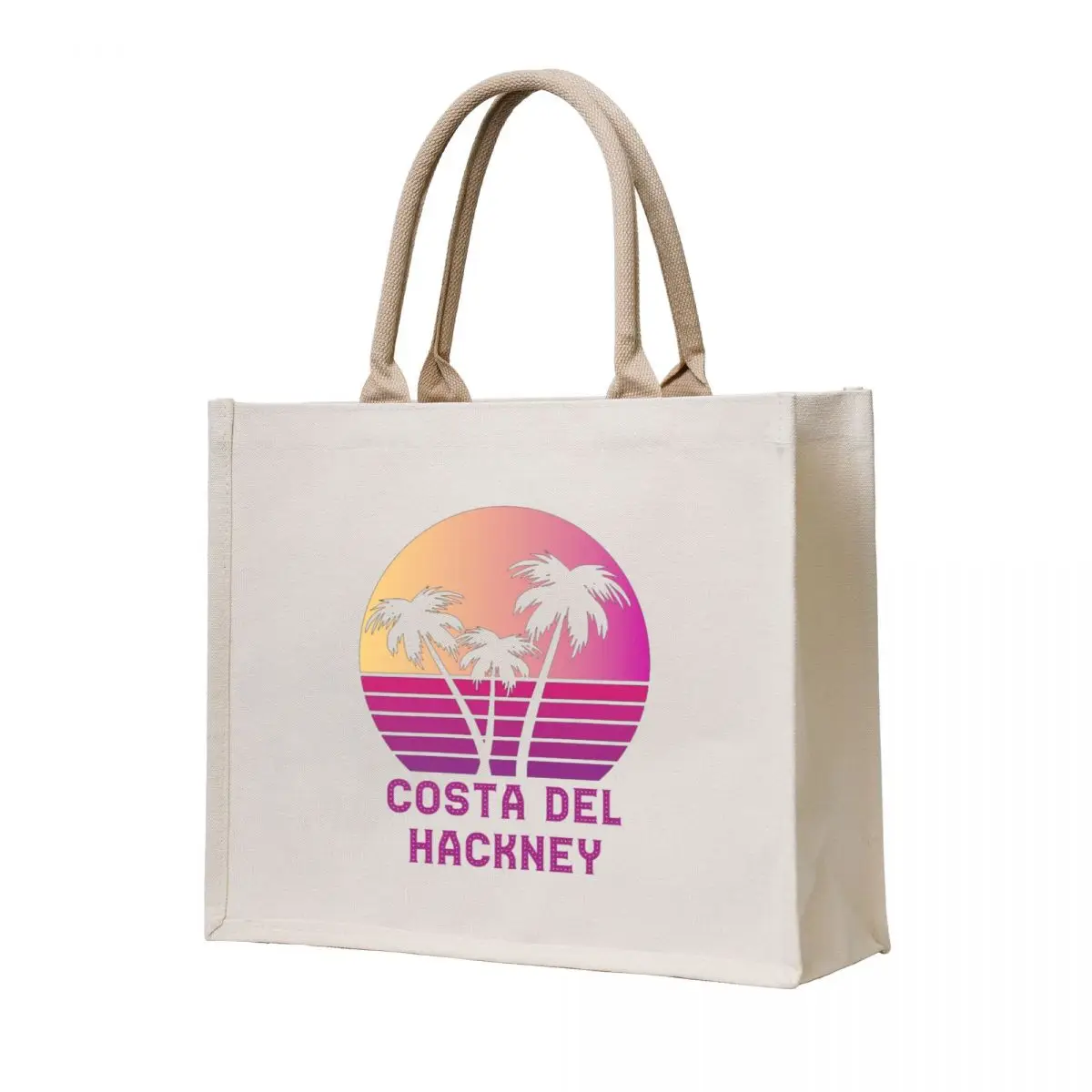 

Costa Del Hackney London Funny East London Design Tote Bag the tote reusable shopping bags men's canvas