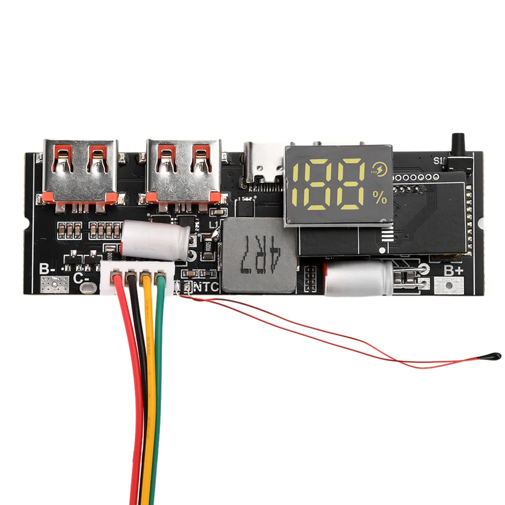 65W/100W Power Bank Diy Circuit Board PD Bidirectional Charge Over Temperature Protection 3S/4S/5S Power Bank Motherboard