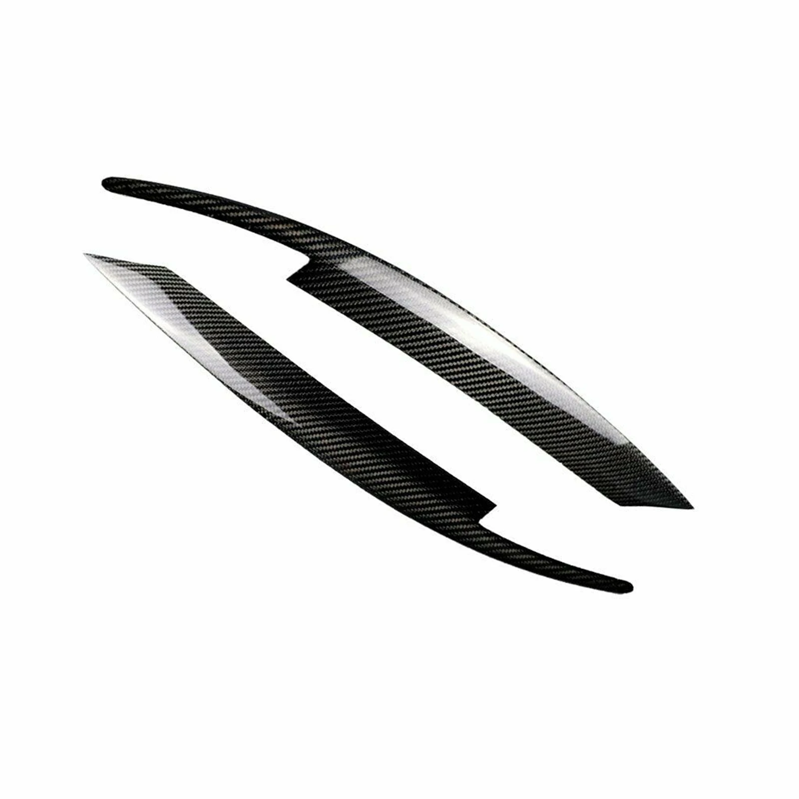 Front Headlight Eyebrow Eyelid Head Lamp Cover Brow Strip Carbon Fiber For Subaru Impreza WRX 10th 2008 2009 2010 2011