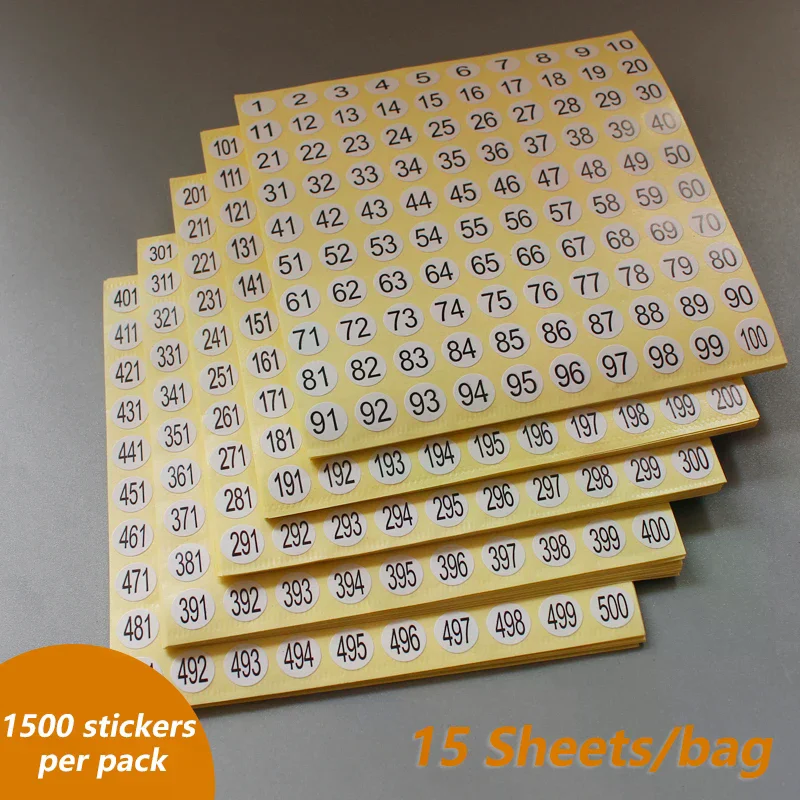 15 Lenzuola 1-200 Smalto per unghie Numero Etichetta Adesiva Vernice Gel Bottiglia di Colla Rossetto Unghie Punta Display Mark Numerazione Strumento per Manicure