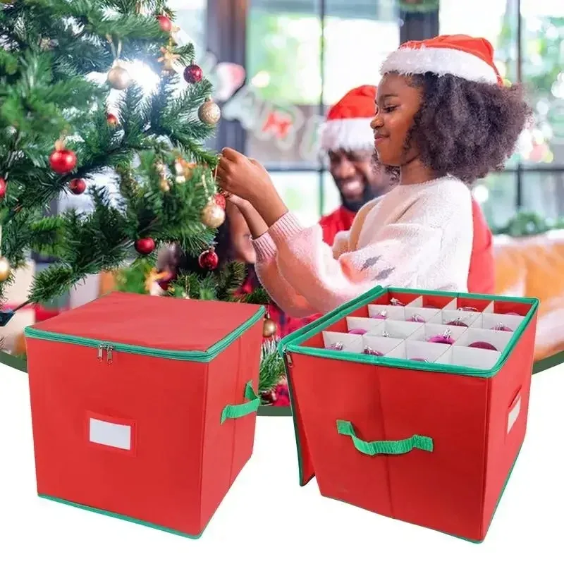 

Multi-Functional Portable Christmas Gift Sorting Boxs Christmas Ball Storage Boxs Household 64 Grid Christmas Ball Storage Boxs
