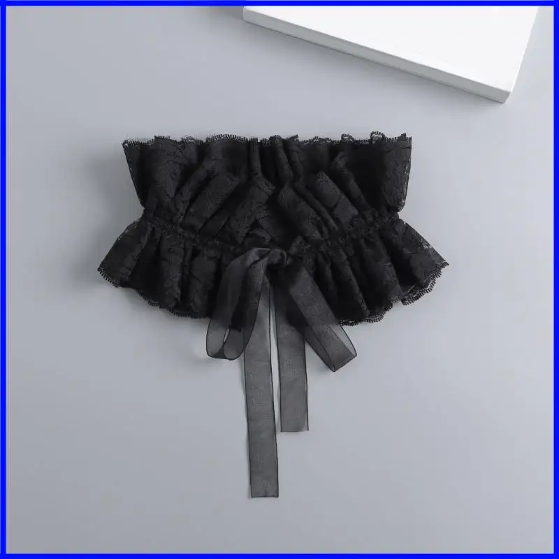 Frauen Vintage Ruffenkragen Steampunk Victorian Spitzenkragen Ruffen Kostüm