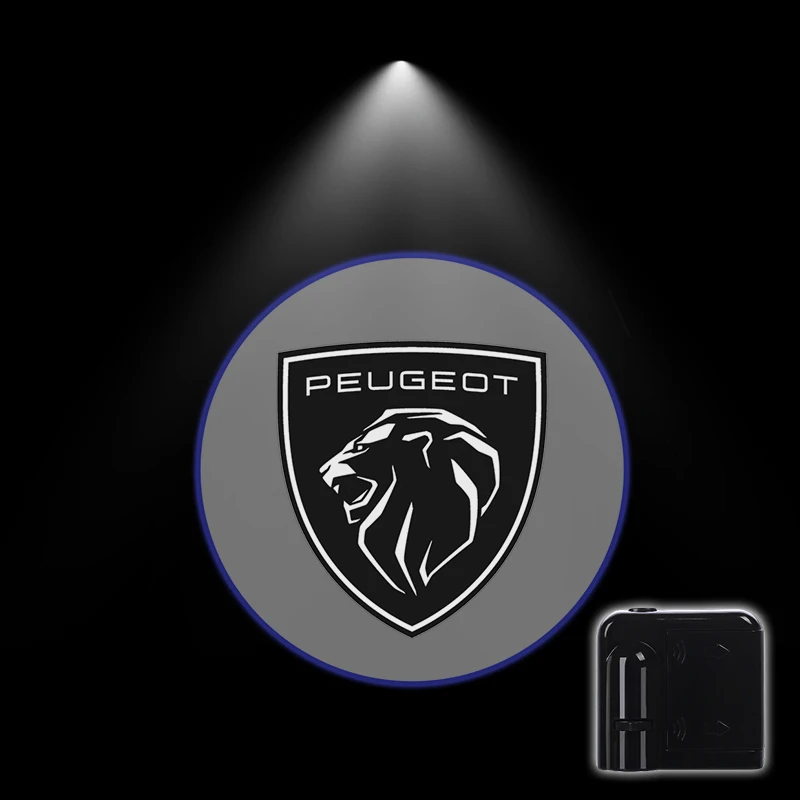 LED Car Door Emblem Light Welcome Lamp Wireless Laser Projector Auto Accessories For Peugeot 206 207 208 3008 308 307 406 407