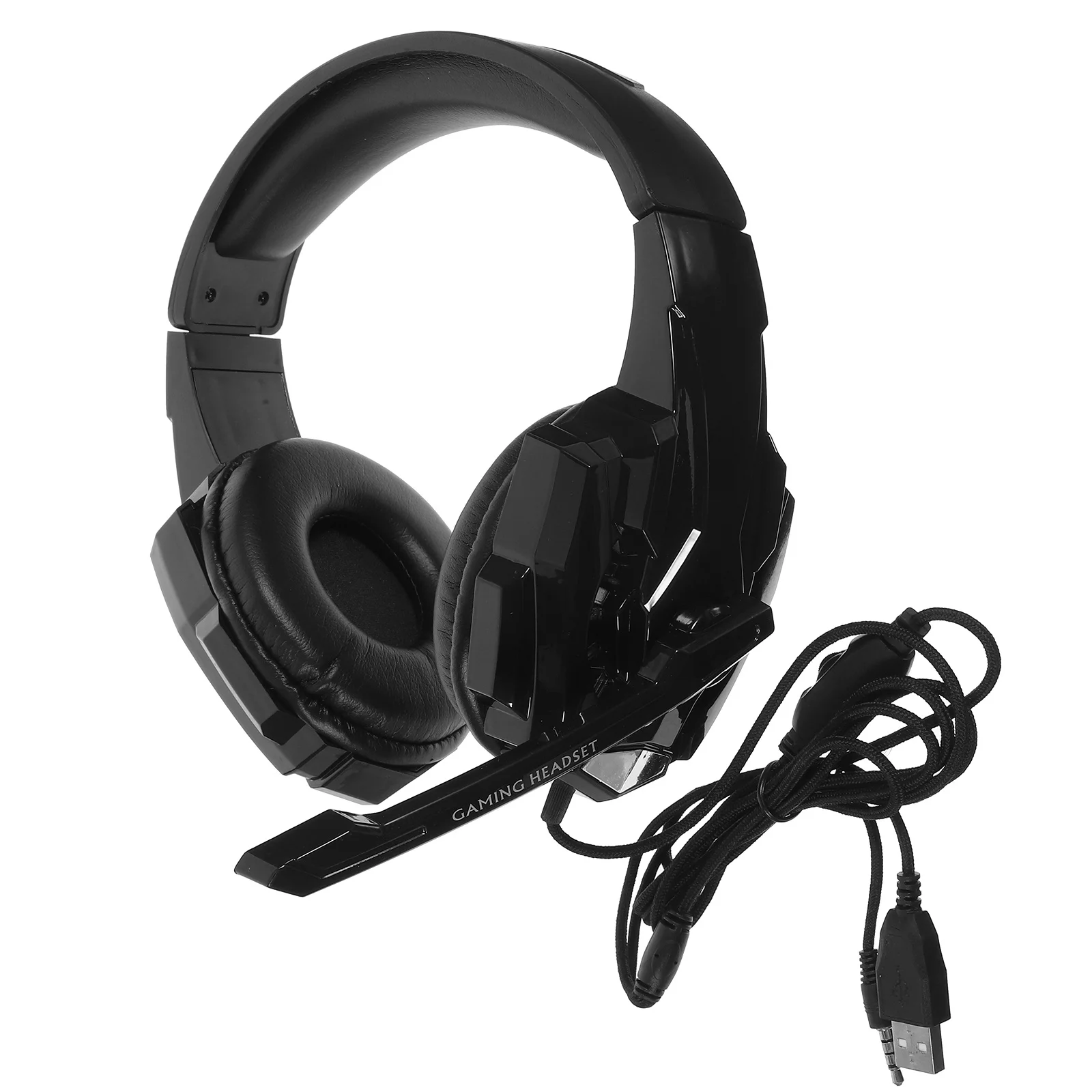 

1Pcs I3000 Head-Mounted Game Headset Luminous Design Skin-Friendly Earmuffs Comfortable Gaming Headphone with Microphone