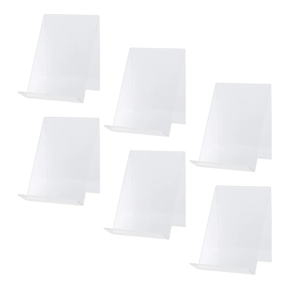 

Acrylic Display Rack Book File Holder Versatile Desktop St Home Office Accessory Transparent Sturdy Design Anti Slip Bottom