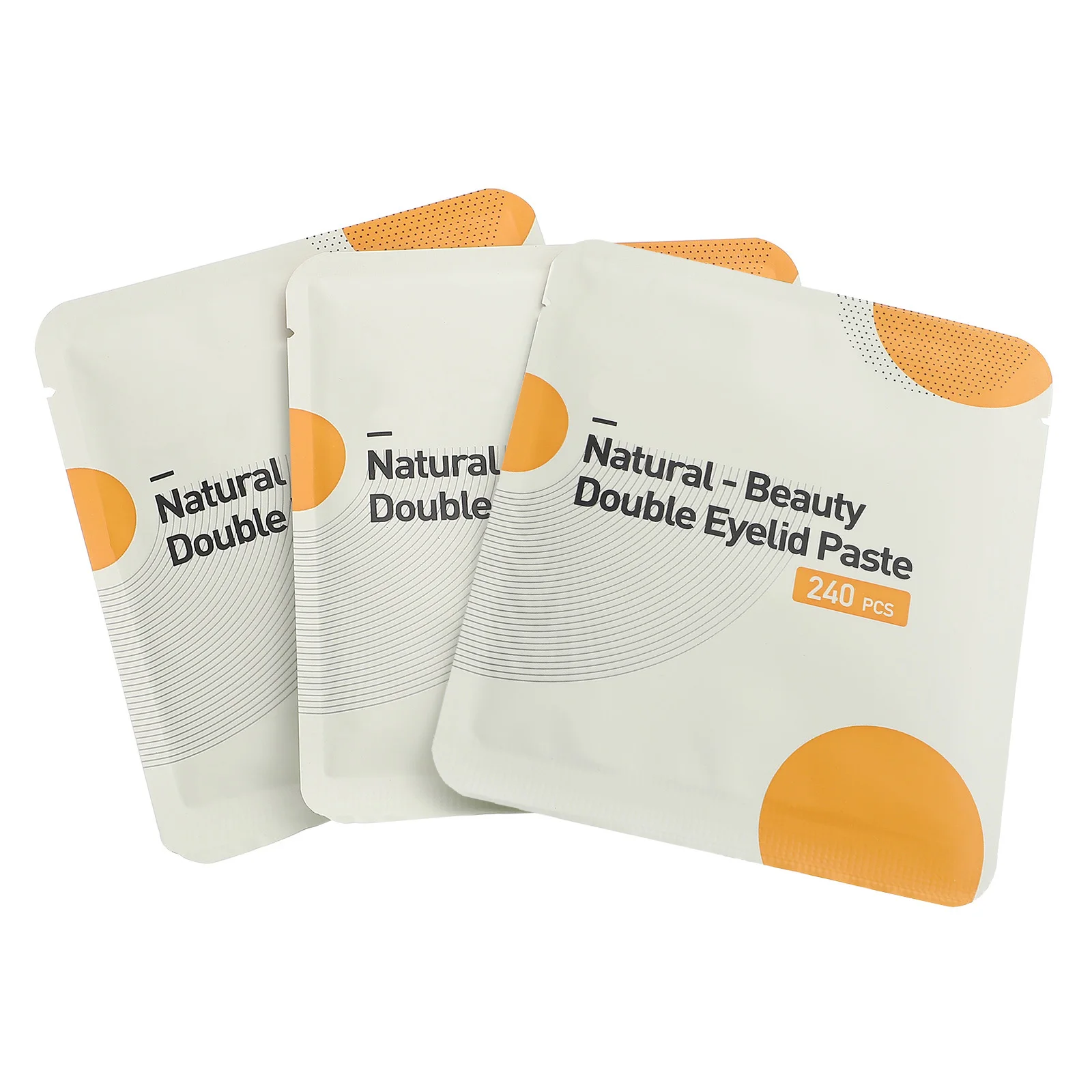 3 ชุดสติกเกอร์ตาสองชั้นที่มองไม่เห็นเทปเส้นใย Curvy แถบเครื่องมือแต่งหน้า Eye Professional Beauty Salon Home Use