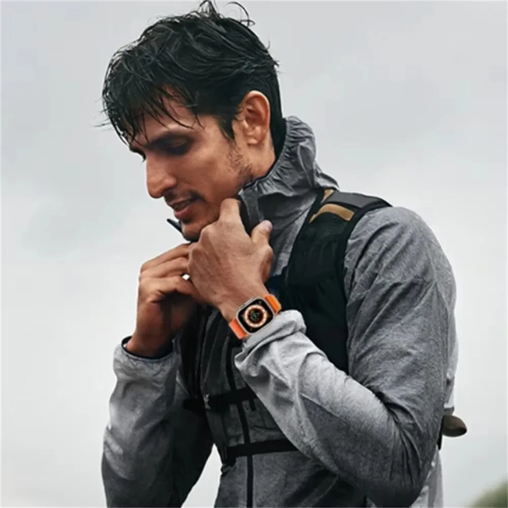 جبال الألب حلقة حزام لساعة أبل الترا 2 الفرقة 46 مللي متر 40 مللي متر 45 مللي متر 41 مللي متر 38 مللي متر 42 مللي متر 49 مللي متر سوار iWatch سلسلة 10 9 8 7 6 5 4 se العصابات