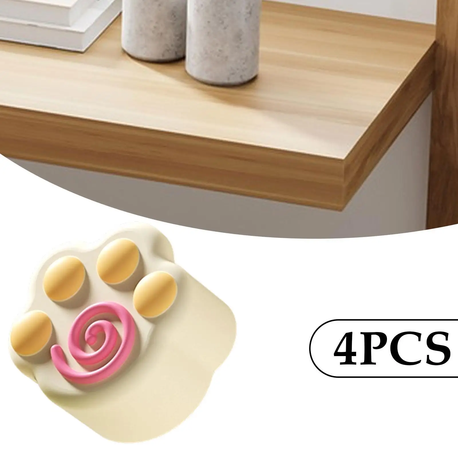 

4x Table Edge Corner Protectors Furniture Edge Bumpers Pads Portable Corner Guards for Baby Bedroom Traveling Kids Bathroom