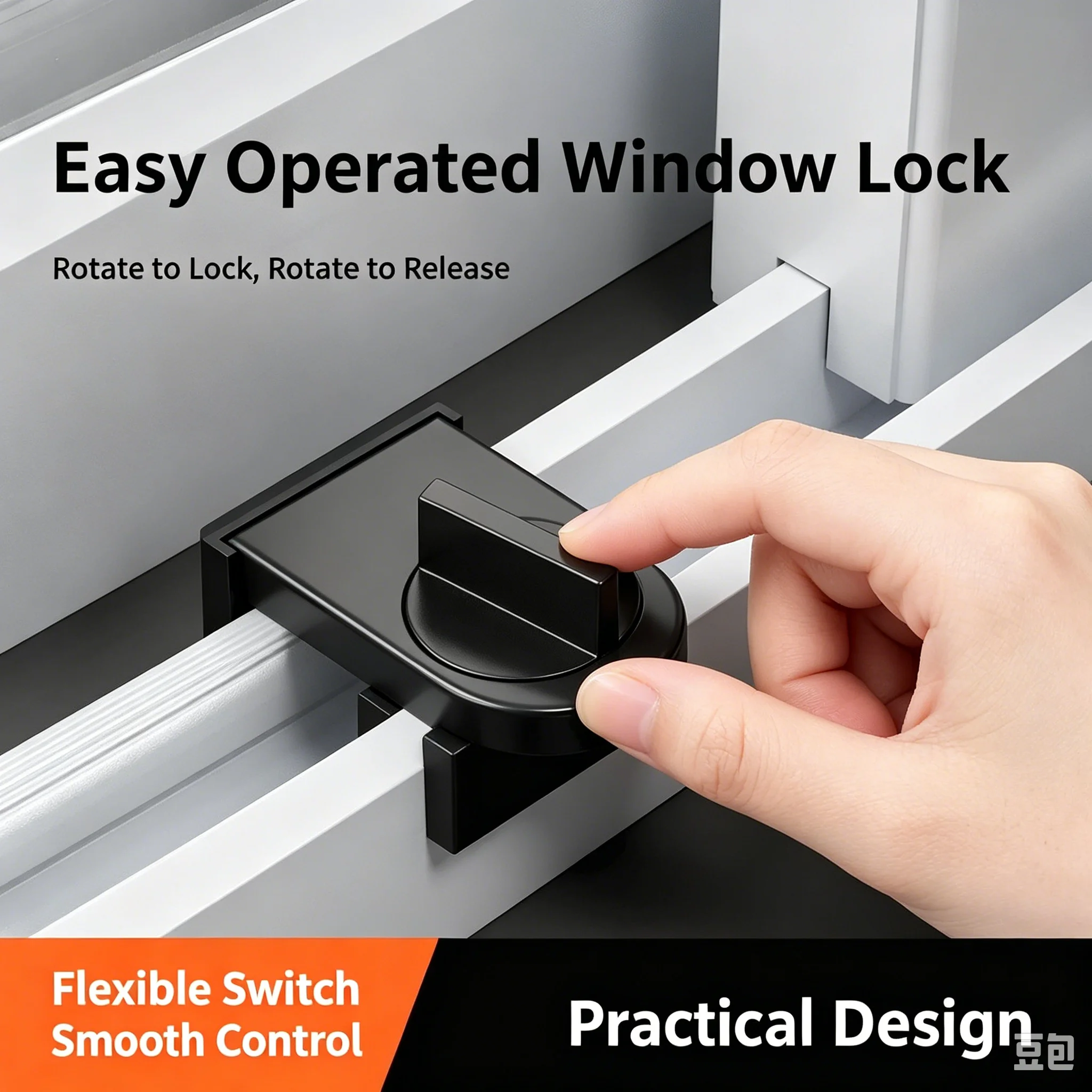 Child Protection No‑Drill Sliding Door Lock High‑Rise Anti‑Fall Sliding Window Limiter Anti‑Theft Safety Latch Home Fitting