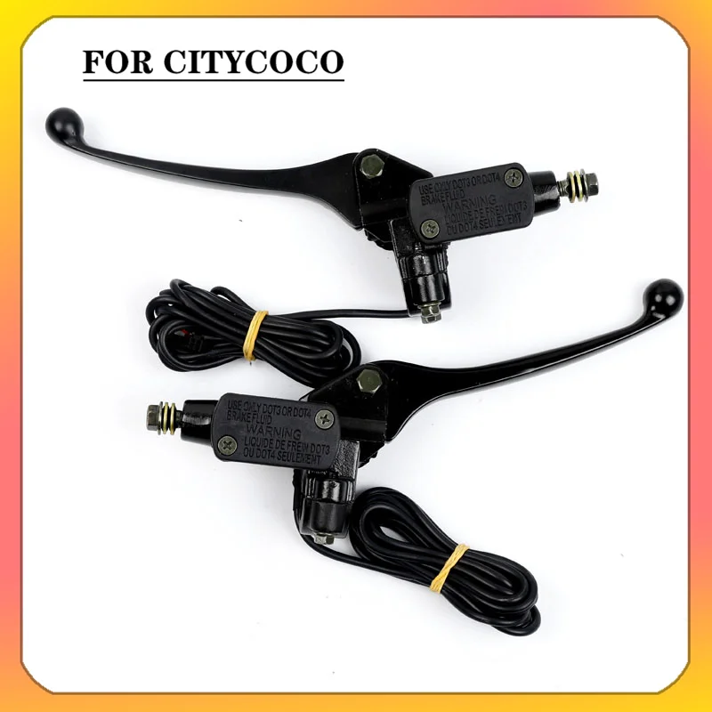 Scooter Brake Handle Left Right With Line Disc Brake Pump Upper Lower Pumps For Citycoco China Halei Scooter Parts