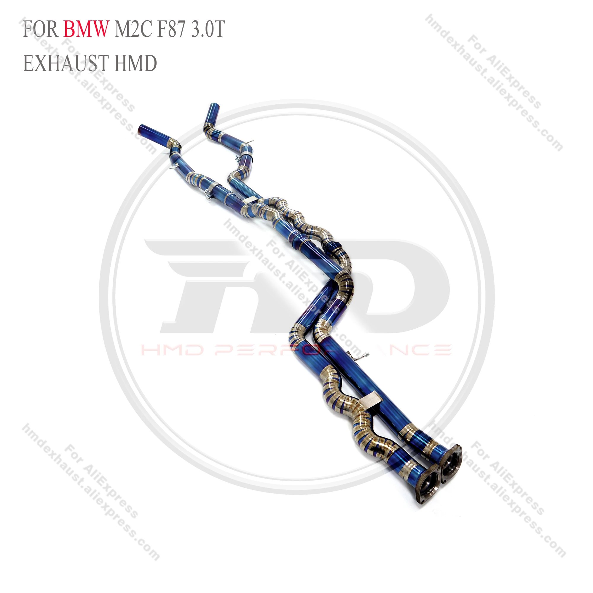 HMD Hot Sale titanium alloy Exhaust System Performance Middle Pipe For BMW M2C F87 3.0T car