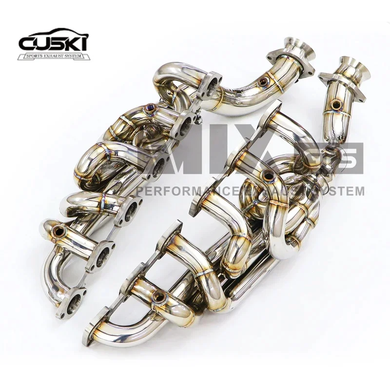 High Flow Stainless Steel racing Exhaust header for Ferrari 599, 6.0T 2006-2008 exhaust manifold Automotive Exhaust Modification