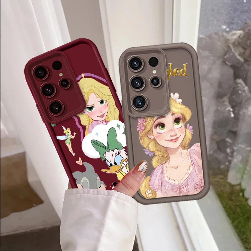 Disney Tangled Cute For Samsung Note 20 S24 S23 S22 S21 S20 Ultra Plus FE A25 A23 A22 A15 A31 5G Eye Ladder Funda Phone Case