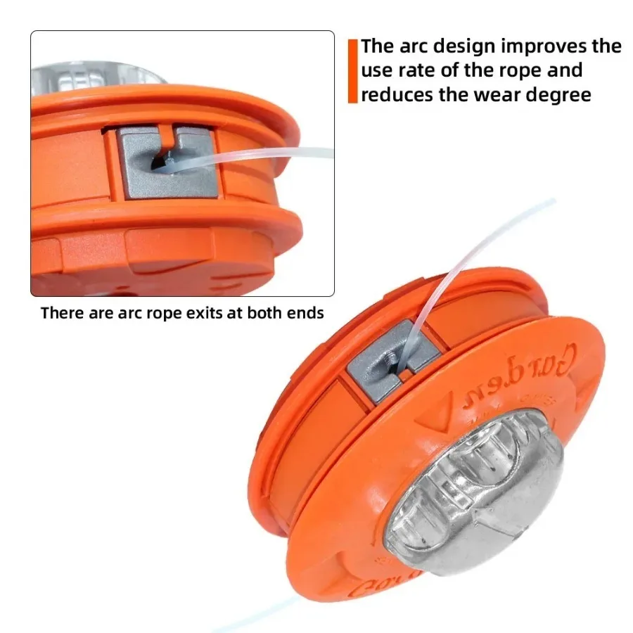 العالمي عثرة تغذية خط الانتهازي رئيس ، الألومنيوم ستريمر العشب فرشاة القاطع جزء