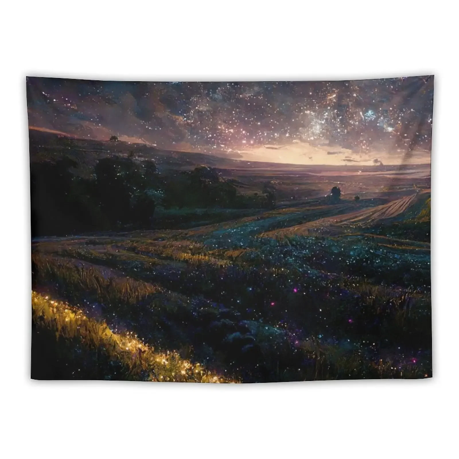 

A Field of Stars Tapestry Decorative Wall Wall Carpet Bedroom Decoration Wall Decoration Items Tapestry