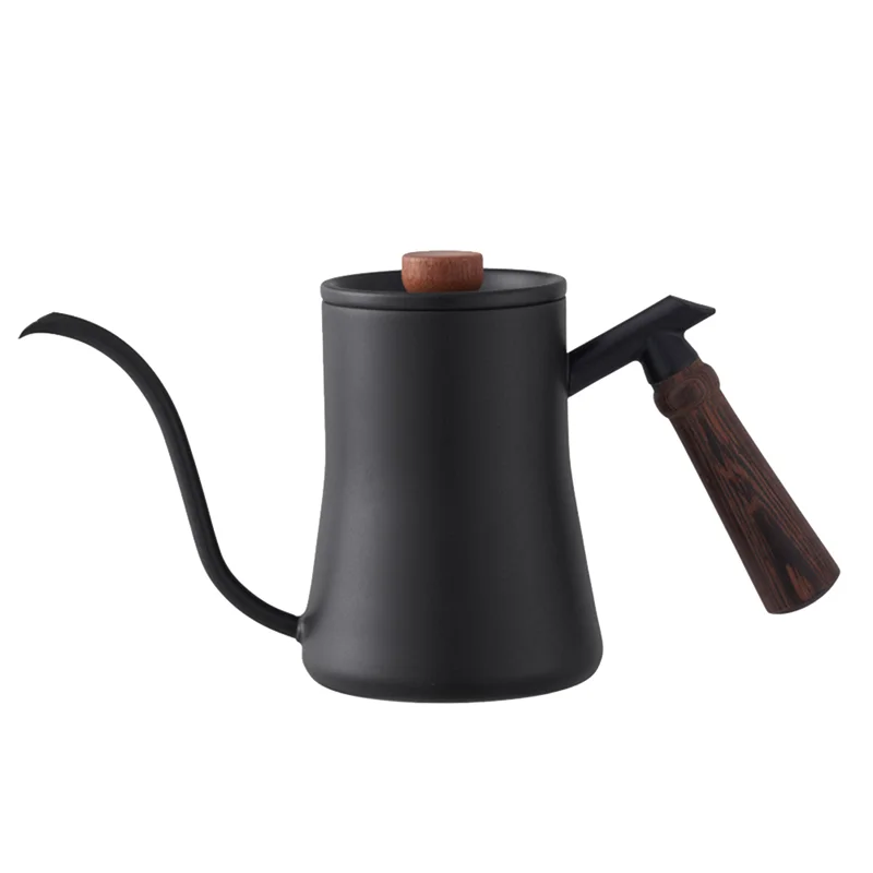 

Coffee Pot Milk Frothing Pitcher Jug Gooseneck Kettle Spout Stainless Steel Coffee Tea Milk Pot Kettle 600Ml Black