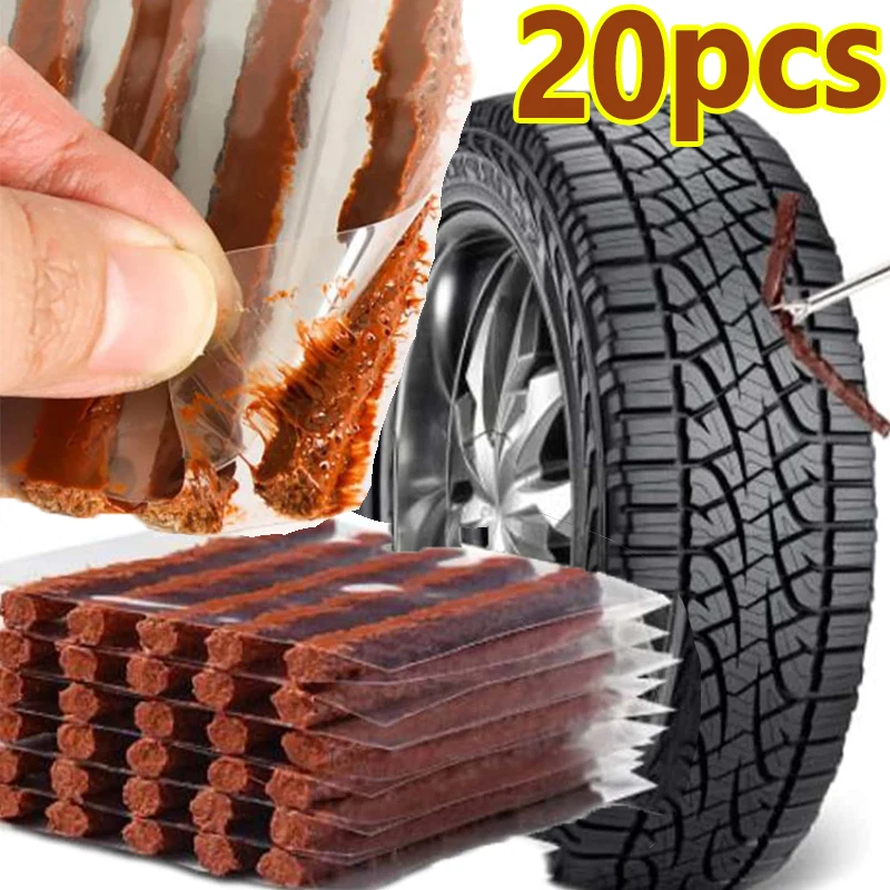 Car Tire Repair Strip Motorcycle Tubeless Tyre Wheels Puncture Plug Seal Tape Repair Tools Bike Vacuum Tire Repair Rubber Strips