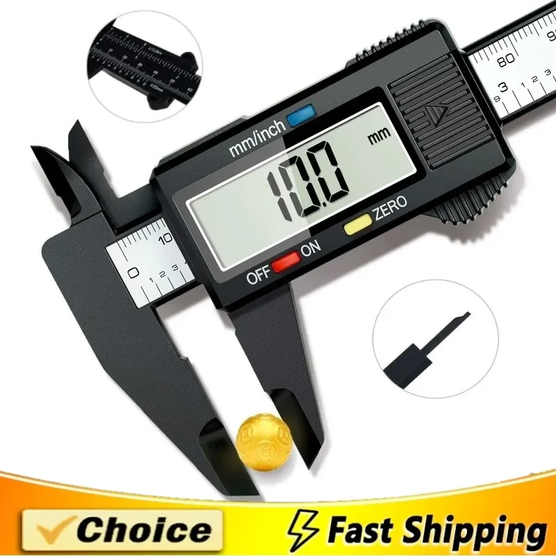 

100 150mm Plastic Vernier Caliper Digital Display Caliper Mini Text Play Caliper Student Vernier Ruler 0 to 150mm Measuring Tool