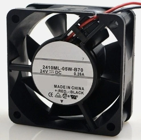 

Совершенно новый 2410ML-05W-B70 DC 24 В 0,25 А 60x60x25 мм 2-проводной охлаждающий вентилятор для сервера Быстрая доставка