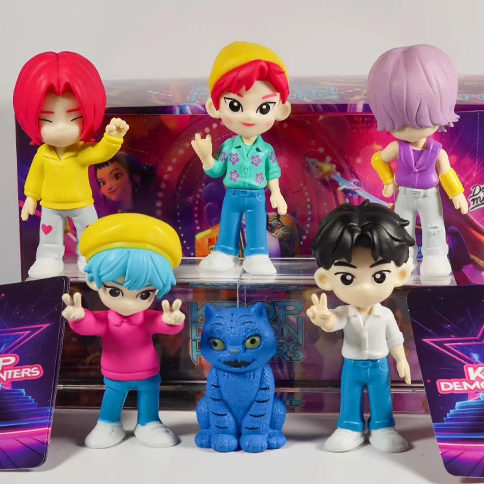 6 styles Kpop Demon Hunter Figures blind box Mystery Box Set Derpy Tiger Rumi Mira Zoey Sussy Figurines South Korea Fan Gifts