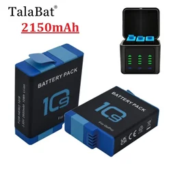 Zestaw baterii do GoPro Hero 10 Hero 9 bateria 2150mAh z baterią do GoPro 9 10 czarne akcesoria do kamer akcji