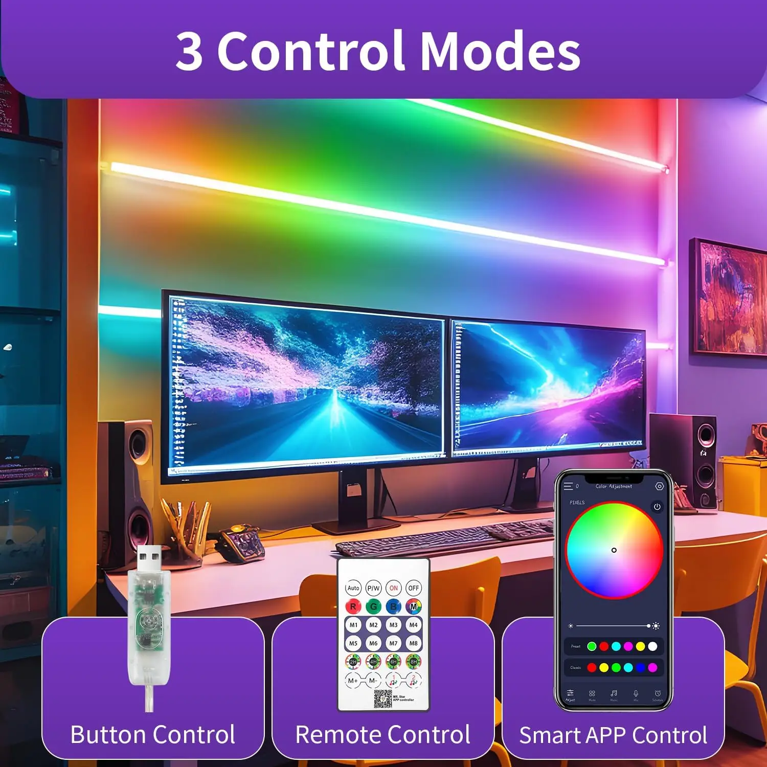 5 فولت USB النيون LED قطاع أضواء 1/2/3/5 متر مقاوم للماء RGBIC النيون مصباح الشريط بلوتوث التحكم عن بعد للمنزل حفلة زينة عيد الميلاد